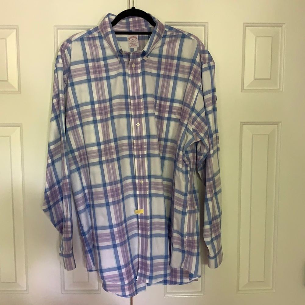 Brooks Brothers spring plaid l/s shirt